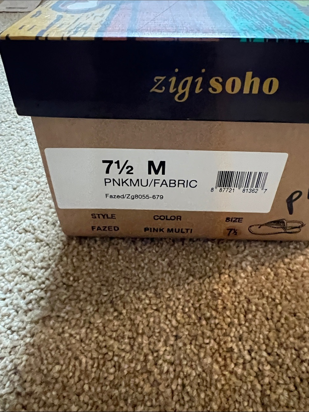 Zigi Soho Fazed Multicolor Jeweled Tan Slingback Sandals. 7.5. Like new. - Picture 7 of 7